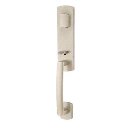 Emtek Tumbled White Bronze Handleset 450822BZRNTWB 450822BZRNTWB